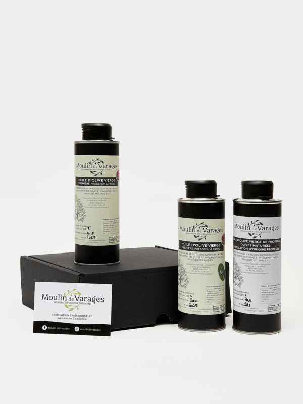 Coffret dégustation d'huile