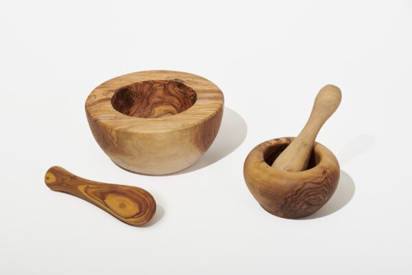 Mortier en bois d'Olivier - 10